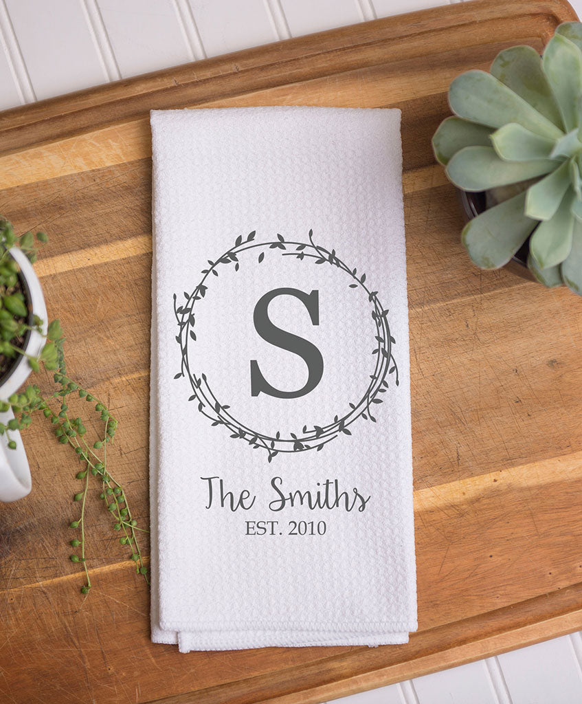 Farmhouse Expressions Personalized Waffle Weave Kitchen Towel